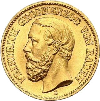 20 Marchi Federico I - Granducato di Baden (Stati tedeschi)